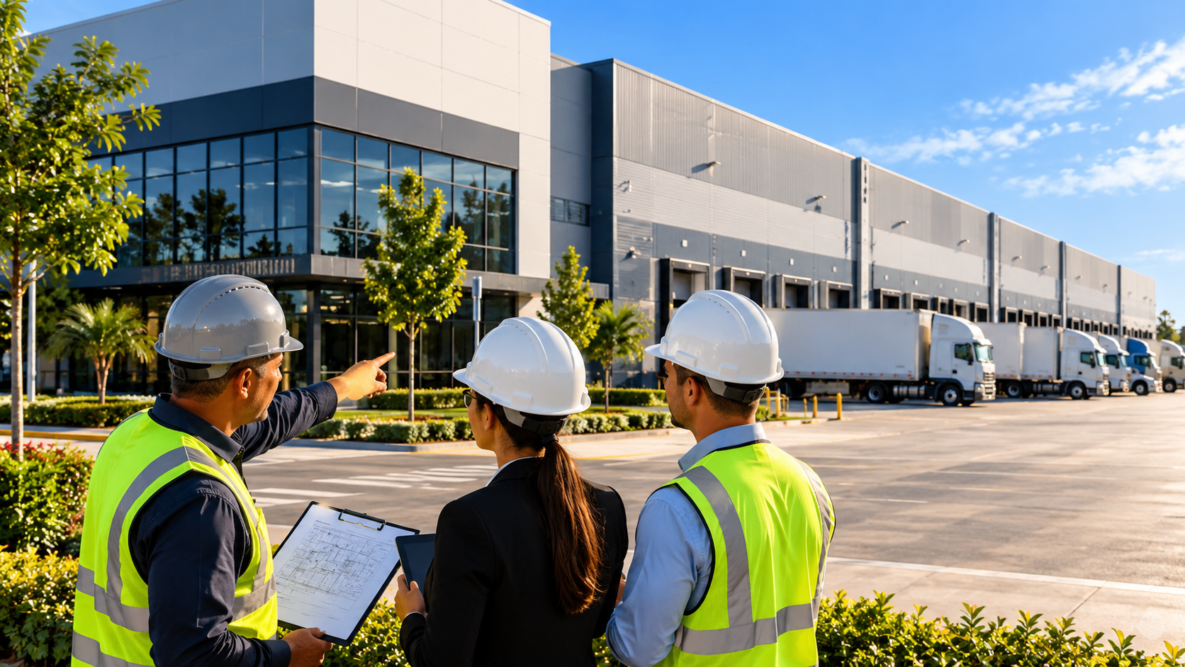 Inspeção técnica em grande centro de distribuição empresarial